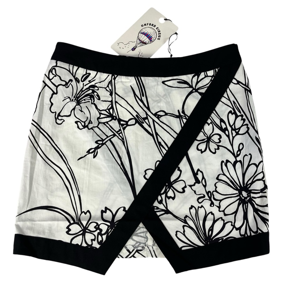Oxford Circus Black‎ & White Floral Pencil Skirt Womens Skirt Size M - NWT